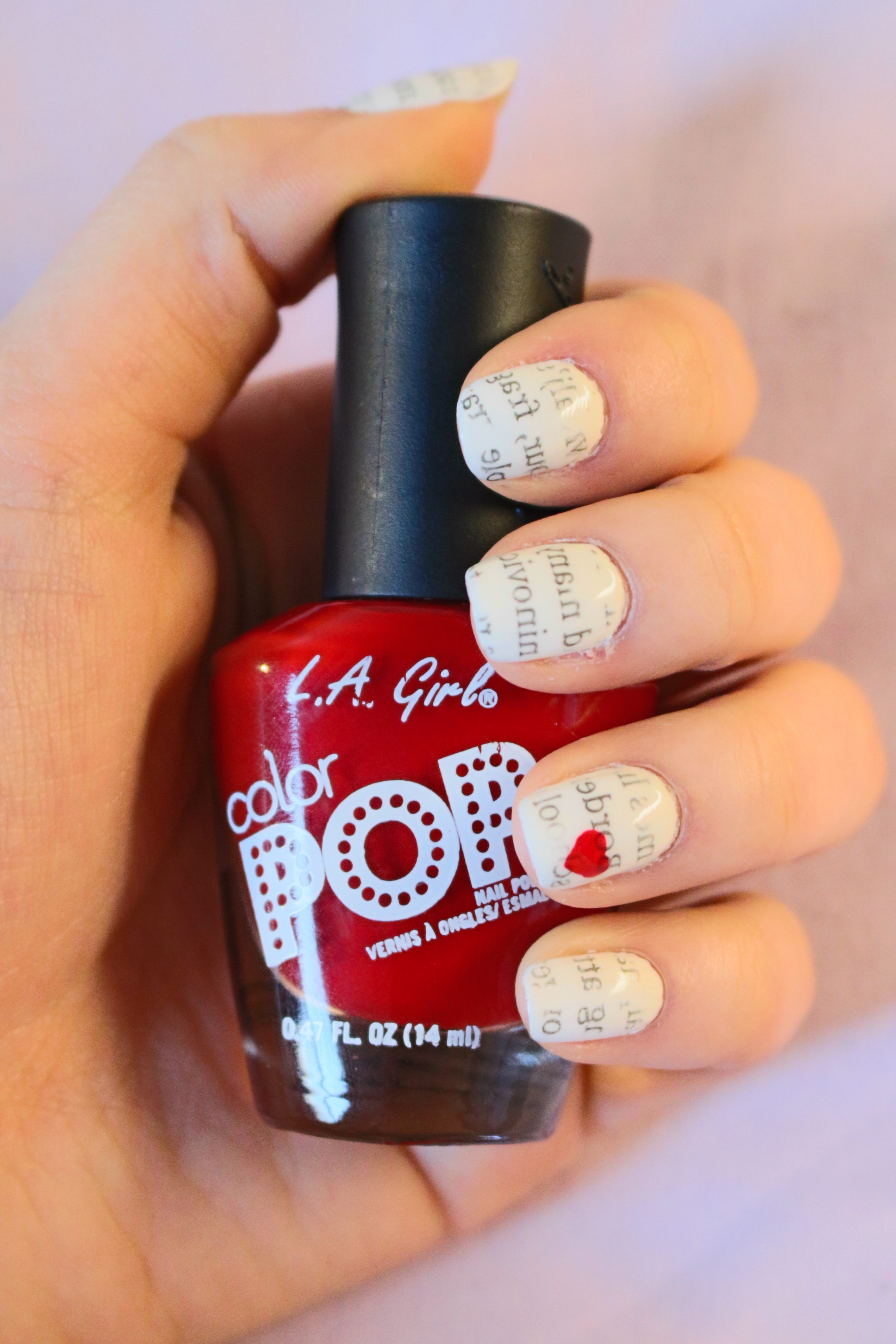 Newspaper Nails | Just a Few Things Beauty!